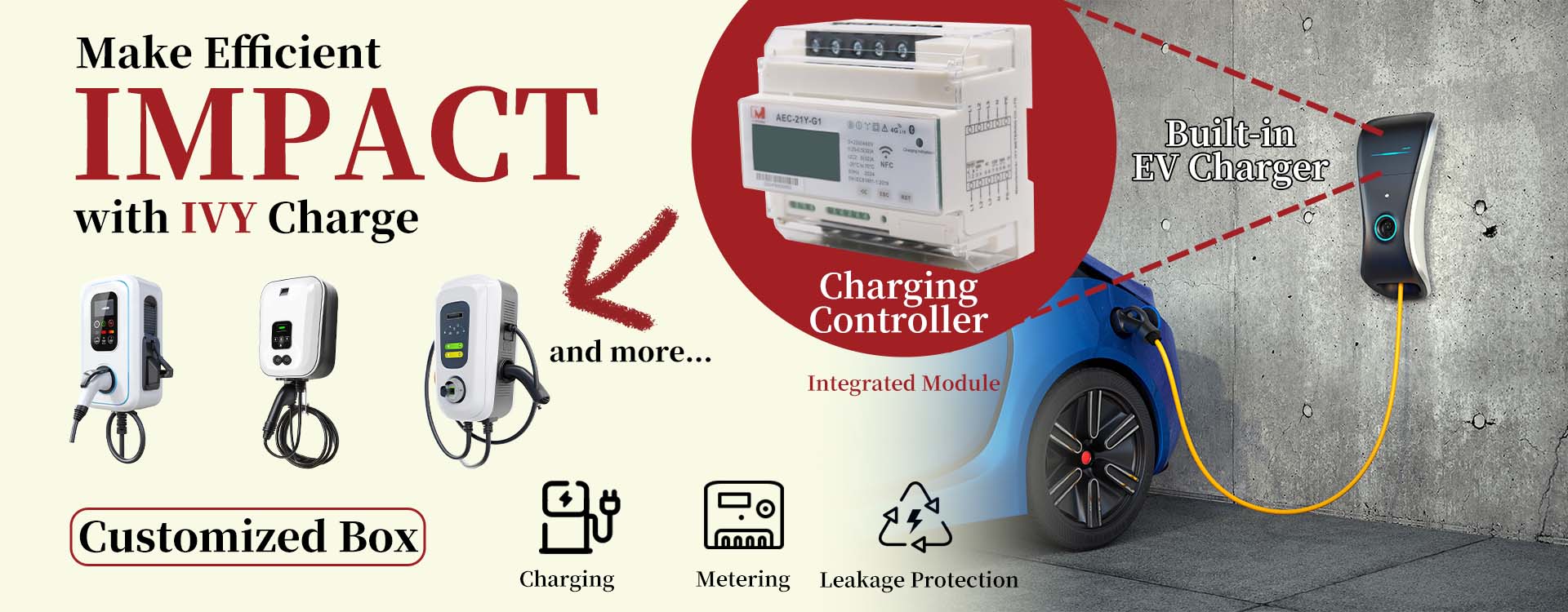 Зарядная станция IEC61851-1 EVSE Mode 3