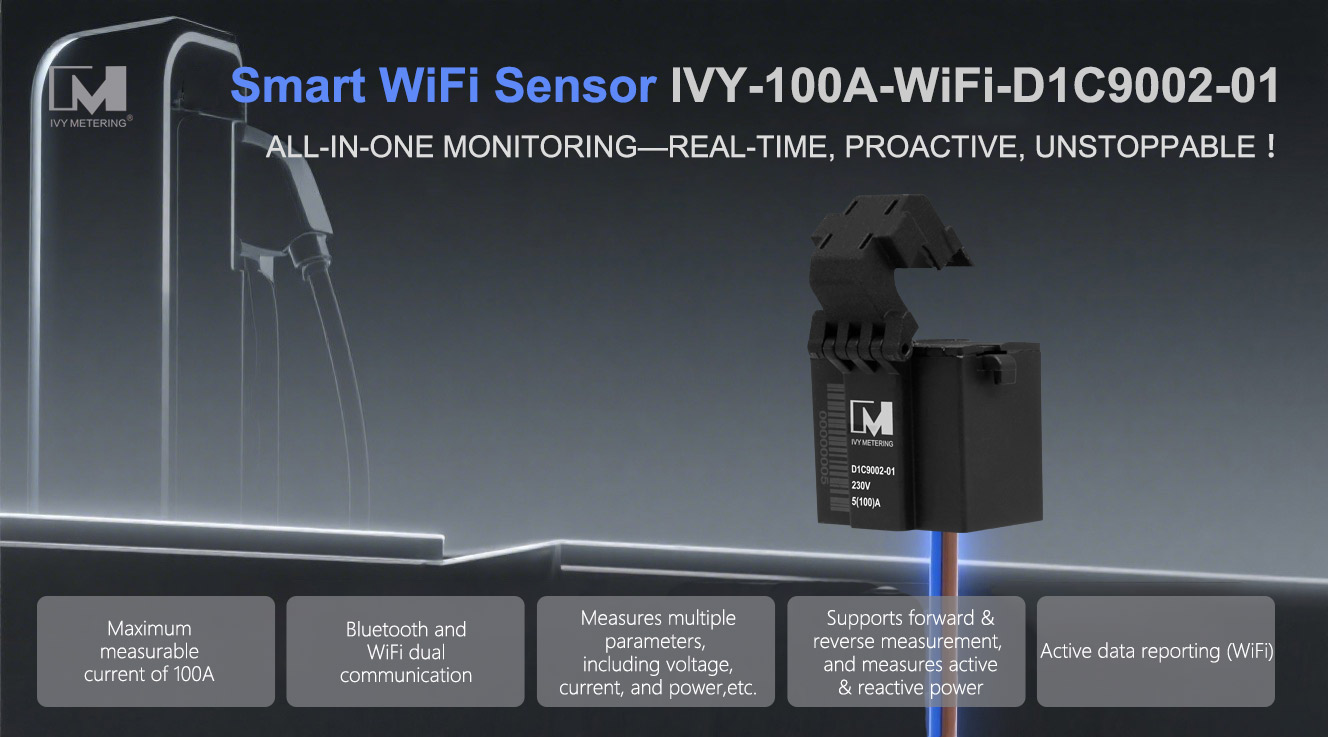 100A Датчик переменного тока с WiFi для мониторинга электроэнергии