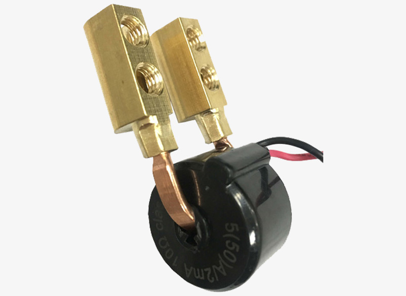 IVY-DCT-50A-01 Compact 50A 60A 2000:1 0.1 Class Mini DC Immunity Current Transformer with Brass Terminals