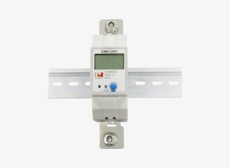EM613001 PV Panels 40-400V Voltage Amp Kwh Monitoring DC Din Rail Energy Meter with RS485