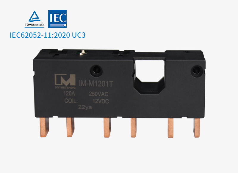 IM-M1201T IEC62052-11:2020 120A 12V UC3 3 Phase Meter Latching Relay with Magnetic Immunity CT