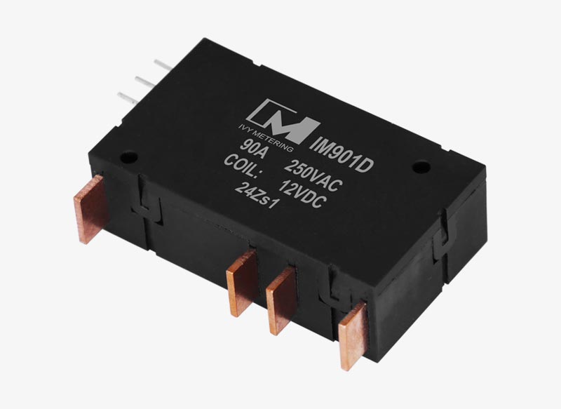 IM901D 80A 2 Pole Control Switch 90A Coil 12VDC DPDT PCB Electromagnetic Latching Relay
